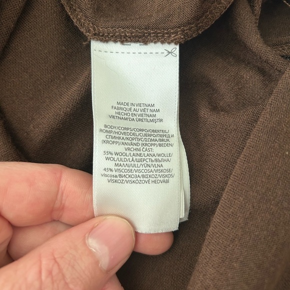 Ralph Lauren Brown Long Sleeve Sweater Dress - Picture 9 of 11